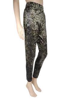 Jones Mädchen Samt Leggings schwarz/olivgrün - Gr. XS - Bild 2