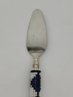 Afrikanisches Salatbesteck Versilbert | Handgearbeitet - Bild 6