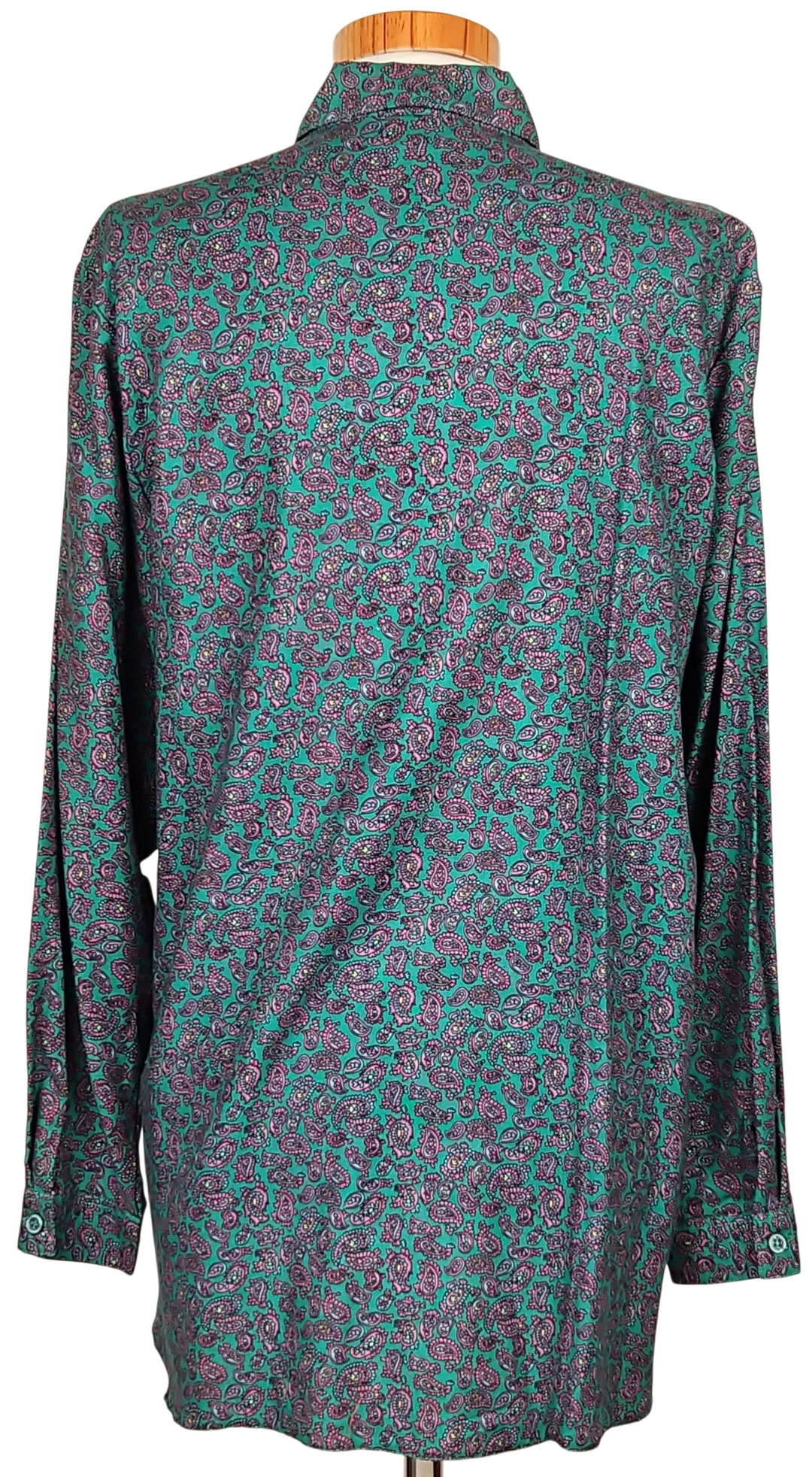 Huber trikot Vintage Damen Bluse, grün - M – Bild 3