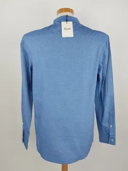 Givn Herren Baumwollhemd blau - M / 48 - Bild 3
