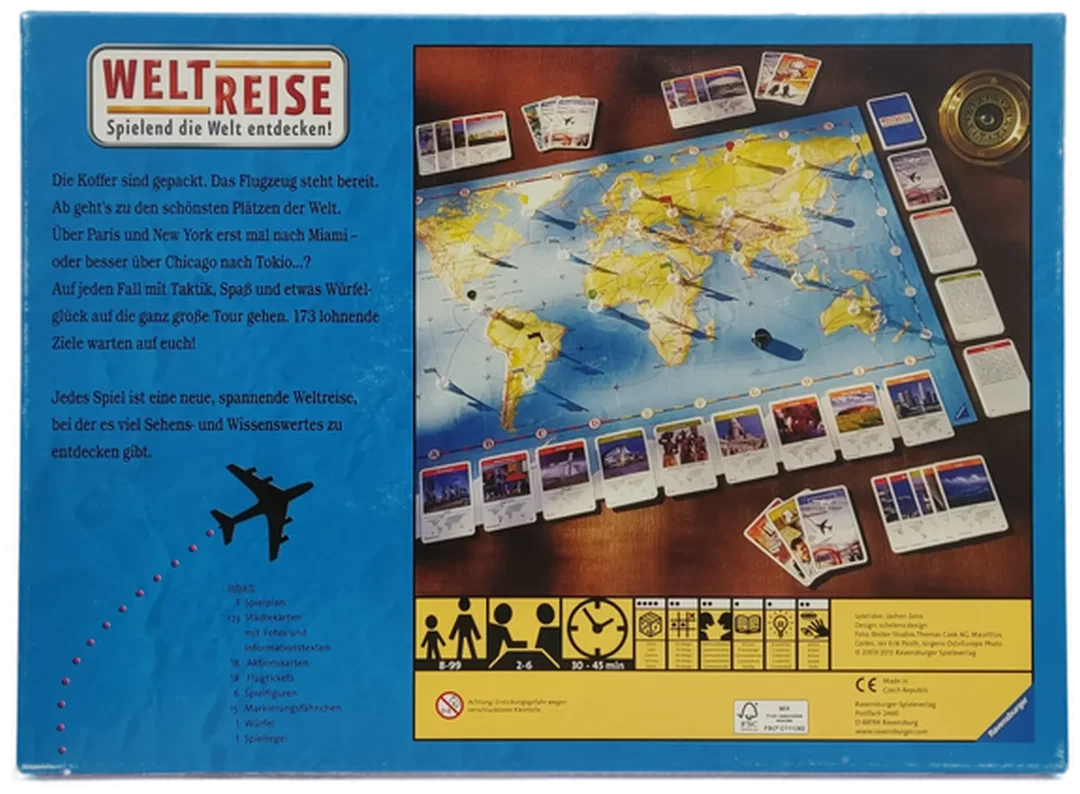 Ravensburger Brettspiel Weltreise | Reiseabenteuer – Bild 3