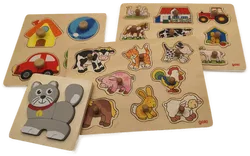 Set 4 Stk. Holzpuzzle, Kinder - Bild 1