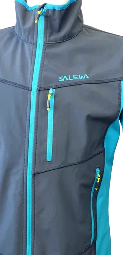 Salewa Herren Softshelljacke,schwarz/türkis - Gr. 48/M - Bild 4