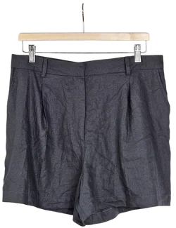 ZARA Damen Leinen-Shorts, grün - Gr. XL - Bild 1