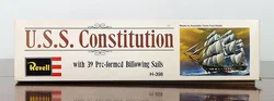 Vintage Revell U.S.S. Constitution "Old Ironsides" Modellbausatz (H-398) - 1970er Originalausgabe, Ungebaut in OVP (Segel teils beschädigt) – Vorschau 6