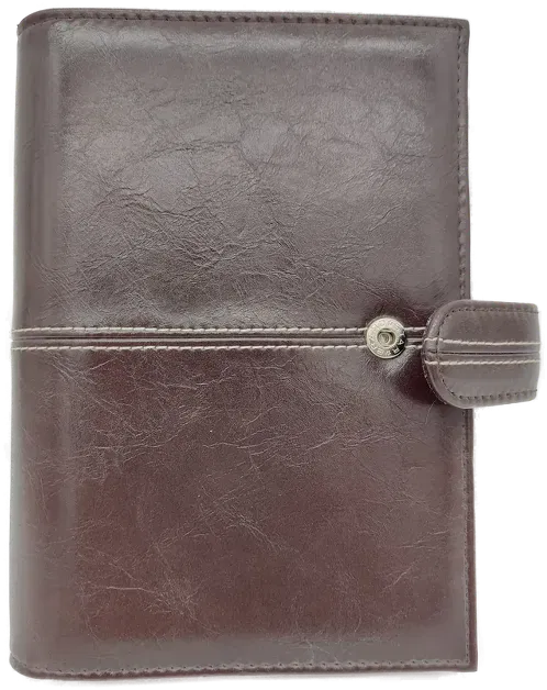 Zeitplaner 'bsb-obpacher' kompakt mit Schlaufe und Druckverschluss, braun, Größe ca. 14 x 20 cm - Bild 1