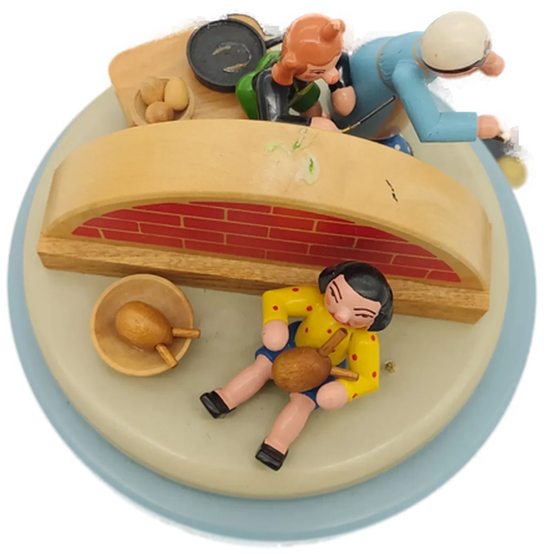 Spieldose Kwo ca 1960, "Max und Moritz", Obenau Erzgebirge – Bild 2