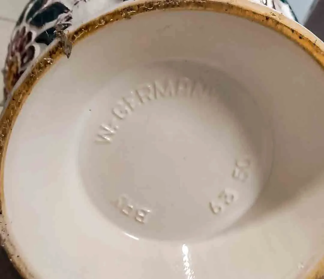 Bay Keramik XL Vase 63 50 West Germany – Vintage Henkelvase 51cm – Bild 2