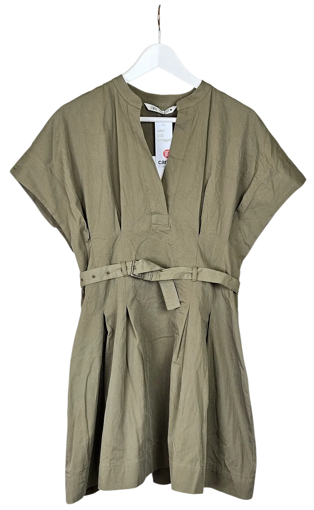 ZARA Damen Minikleid, grün - Gr. M  - Bild 1