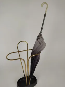 Vintage-Flanierschirm / Sonnenschirm / Damenschirm mit grauem Farbverlauf und ausgefallenem Griff - Bild 6