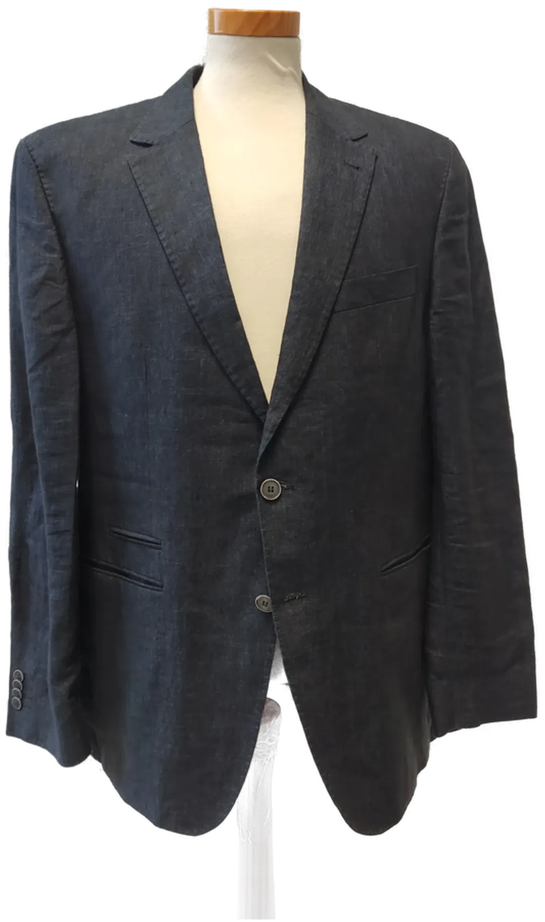 Benvenuto, Herrensakko, Leinen, blau, regular fit - Gr.52 - Bild 1