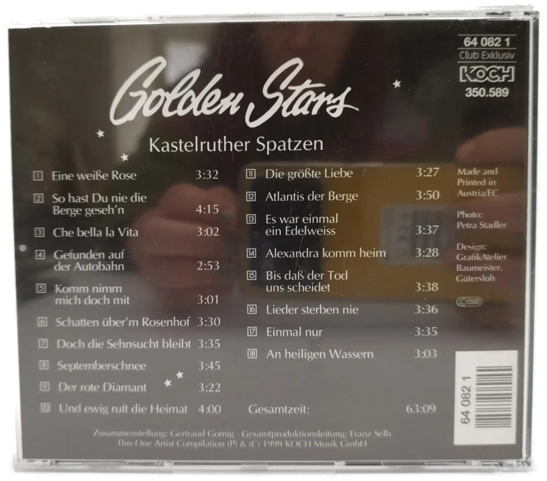 Golden Stars, Kastelruther Spatzen - CD / Vol. 2 – Bild 2