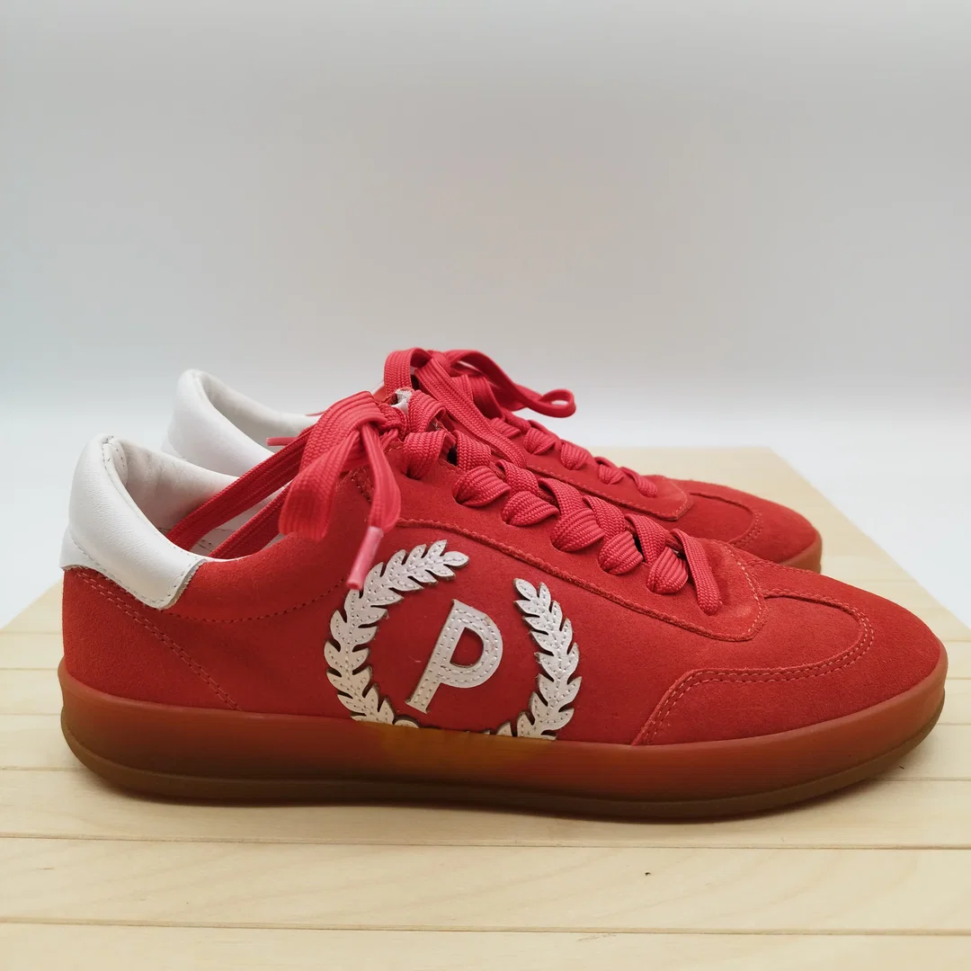 Pollini Sneaker – Rot/Weiß – Größe 38 – Retro-Stil – Bild 4