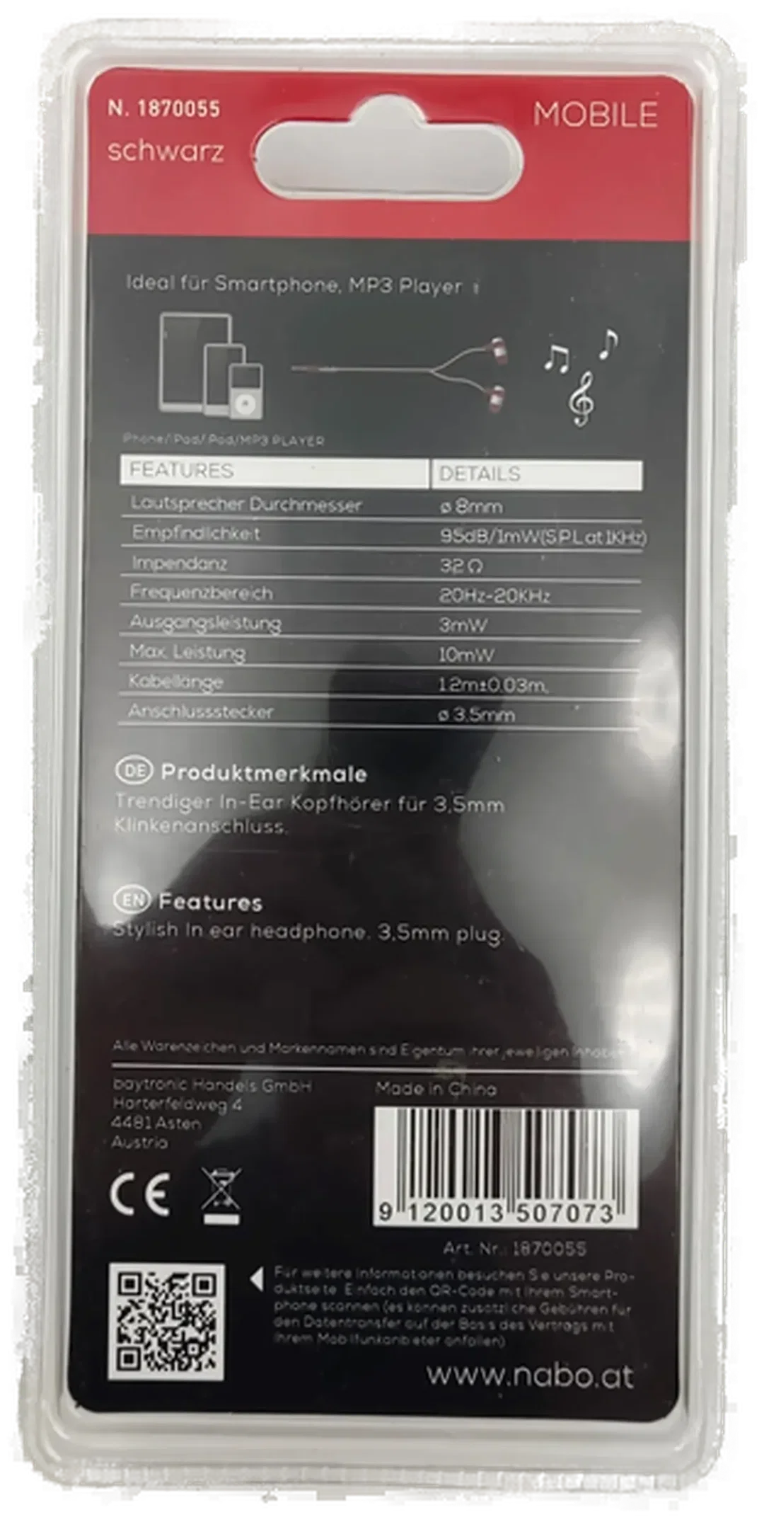 Nabo Mobile In Ear Kopfhörer – Bild 2