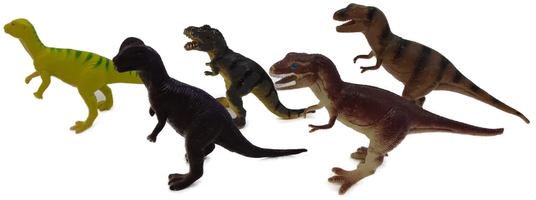 Dinosaurier Figuren 2 Beiner Konvolut 5 Stück – Bild 2