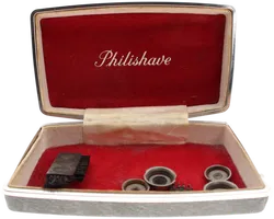 Philishave Vintage Elektro-Rasierer – Doppelkopf – inkl. Original-Etui & Zubehör – 60er/70er Jahre - Bild 3