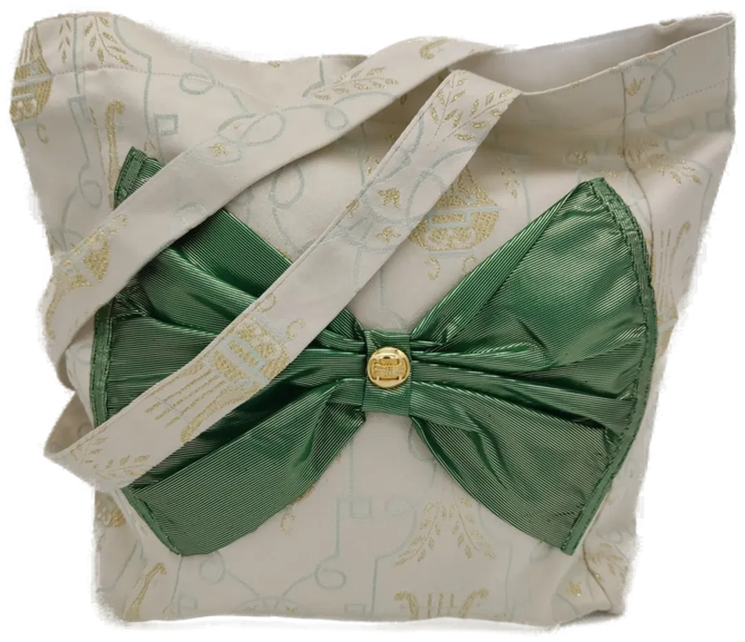 Tragtasche Stoff mehrfarbig + Henkel - Bild 1