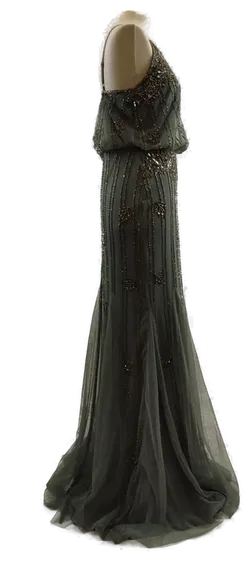 Bodenlanges Pailletten Ballkleid  - Bild 5