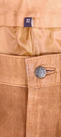 Hard Leather Stuff Herren Lederhose braun Gr. 32 - Bild 4