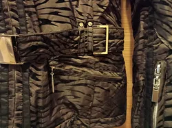 Safine by Etirel Damen Winterjacke braun-schwarz Gr. 38 - Hochwertige gestreifte Winterjacke - Bild 9