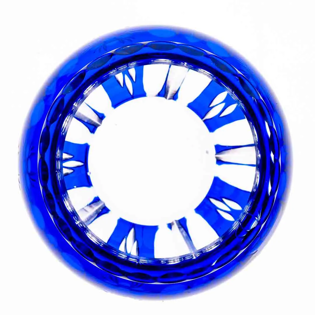 Bleikristallvase blau, groß Höhe 26cm – Bild 5
