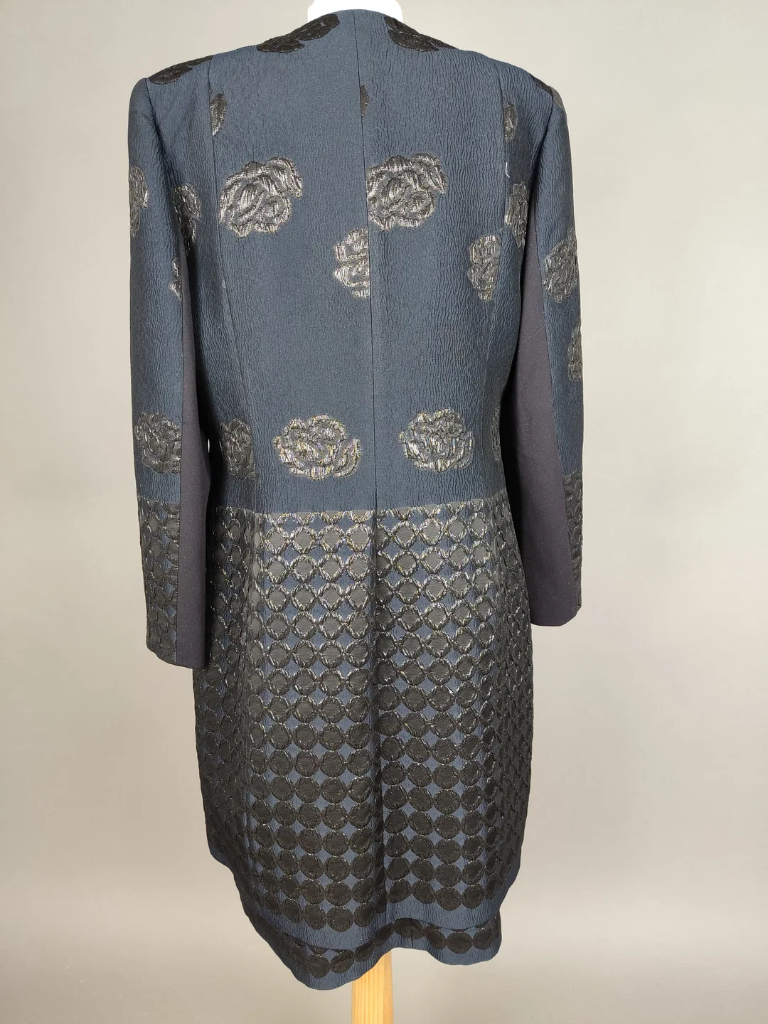 Barbara Schwarzer Damen Zweiteiler, Kleid mit Mantel dunkelblau - L / 40 – Bild 6