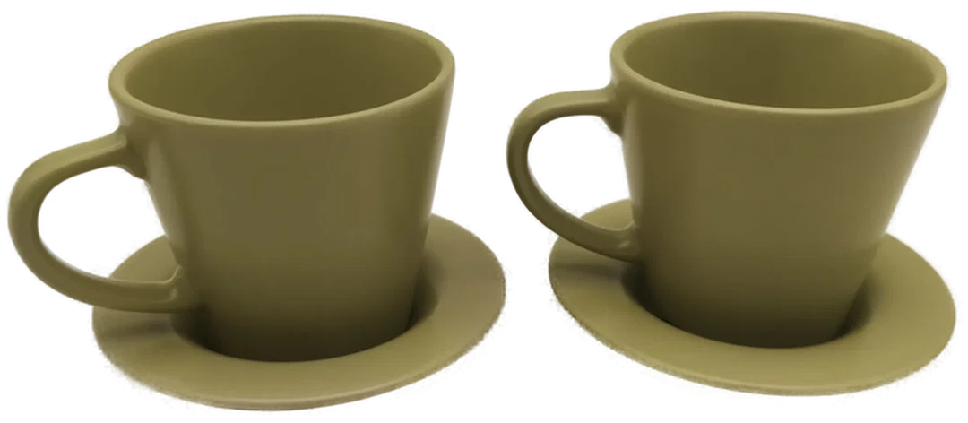 Ikea, 2 Stk. Kaffeetassen grün - Bild 1