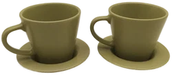 Ikea, 2 Stk. Kaffeetassen grün - Bild 1