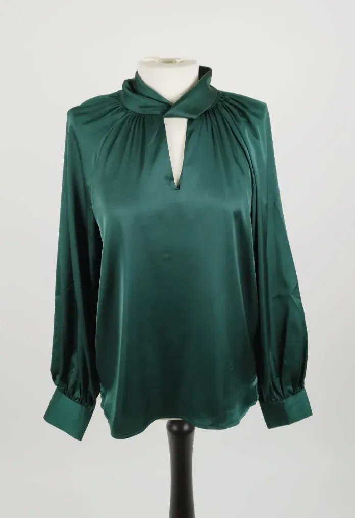 Mine Grüne Bluse Langärmelig - S - Bild 1