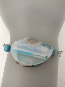 COCCINELLE Gliederkette-Armband mit Achat-Anhänger in Schachtel | Italienischer Chic – Vorschau 7