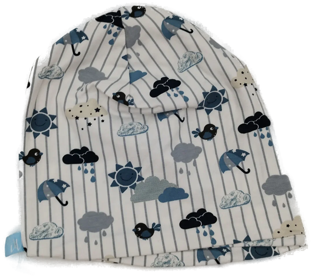 3er Set Jersey Mützen *handmade* Gr. 51/52 – Bild 2