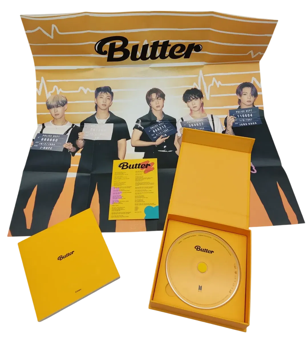 K-Pop - BTS - BUTTER - mit Fotobuch, Poster, 2 Flyer und einer Audio CD - Bild 2