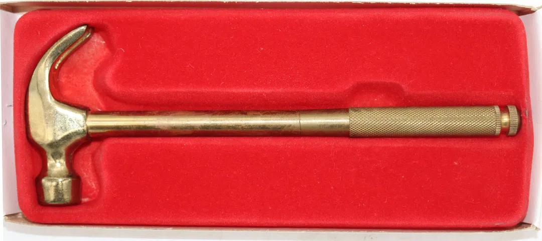 5-in-1 Mini Hammer Messinghammer – Uhrmacher & Schmuckwerkzeug – mit Schraubendrehern - Bild 1