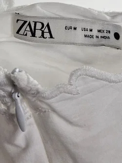 ZARA Damen Minikleid, weiß - Gr. M / 38 - Bild 4