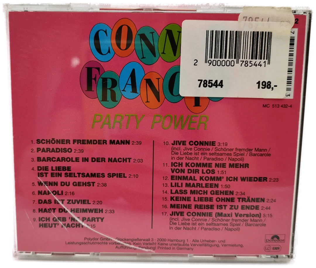 Connie Francis, Party Power - CD / Mit Originaletikett – Bild 2