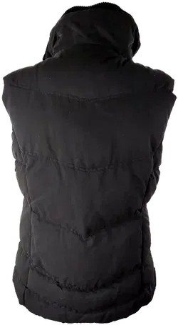 Steppjacke 'Amisu', ärmellos mit Stehkragen, schwarz mitTaschen, Größe 38 - Bild 3