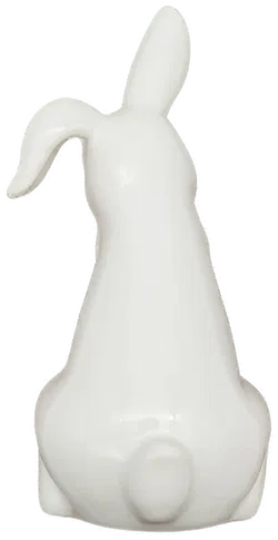 Weißes Keramik Häschen - Ostern / ca. 20cm - Bild 2