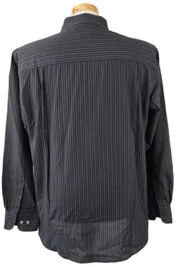 Charles Vögele Herrenhemd, schwarz/beere - Gr. L - Bild 3