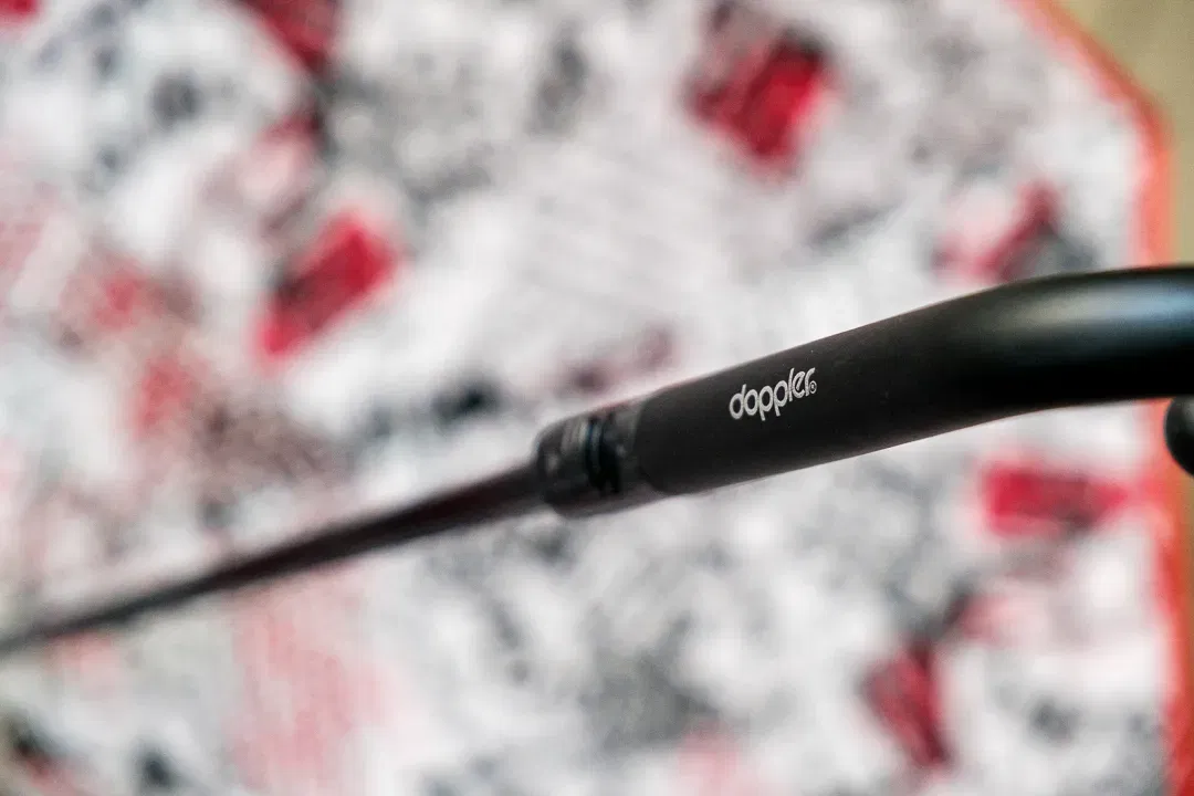 Doppler Stockschirm Double-Layer Rot & Grafik-Print 107 cm - Bild 1