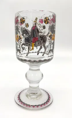 Handgemachte Weingläser mit dekorativem Motiv - 6 Stk. - Bild 2