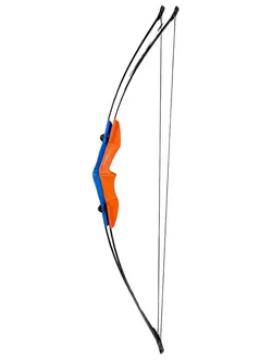 Recurve Bogen 133cm Bogenschießen Jugendbogen Blau Orange - Bild 1
