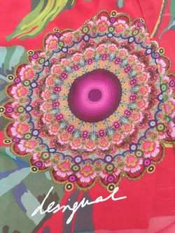 Desigual Damen Kleid rot/bunt Gr. 44 - Bild 3