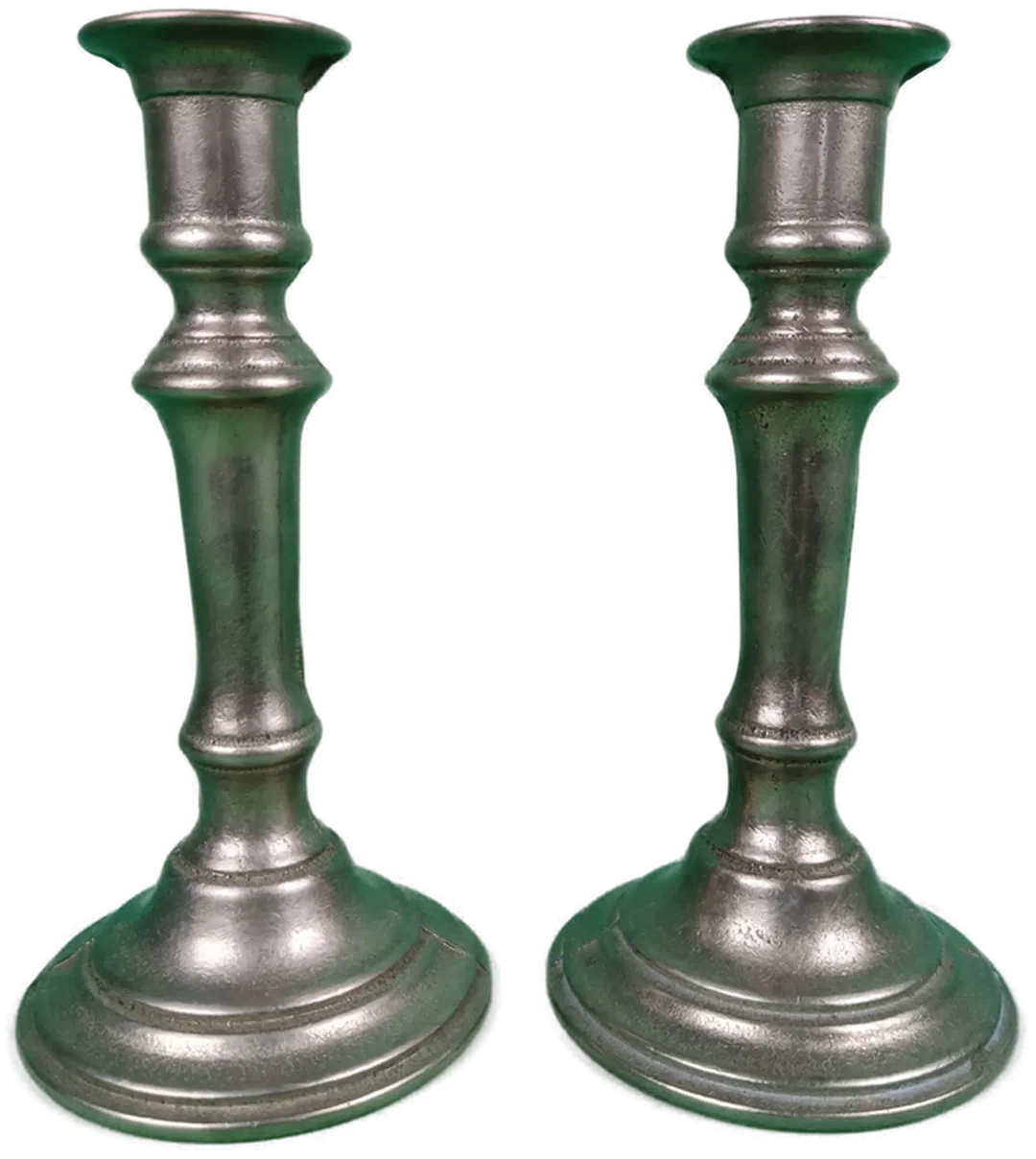 Massive Messing Kerzenständer - Bild 1