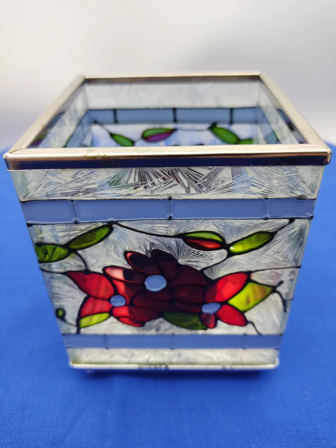 Buntglas-Windlicht im Tiffany-Stil | Zeitloses Design – Bild 1