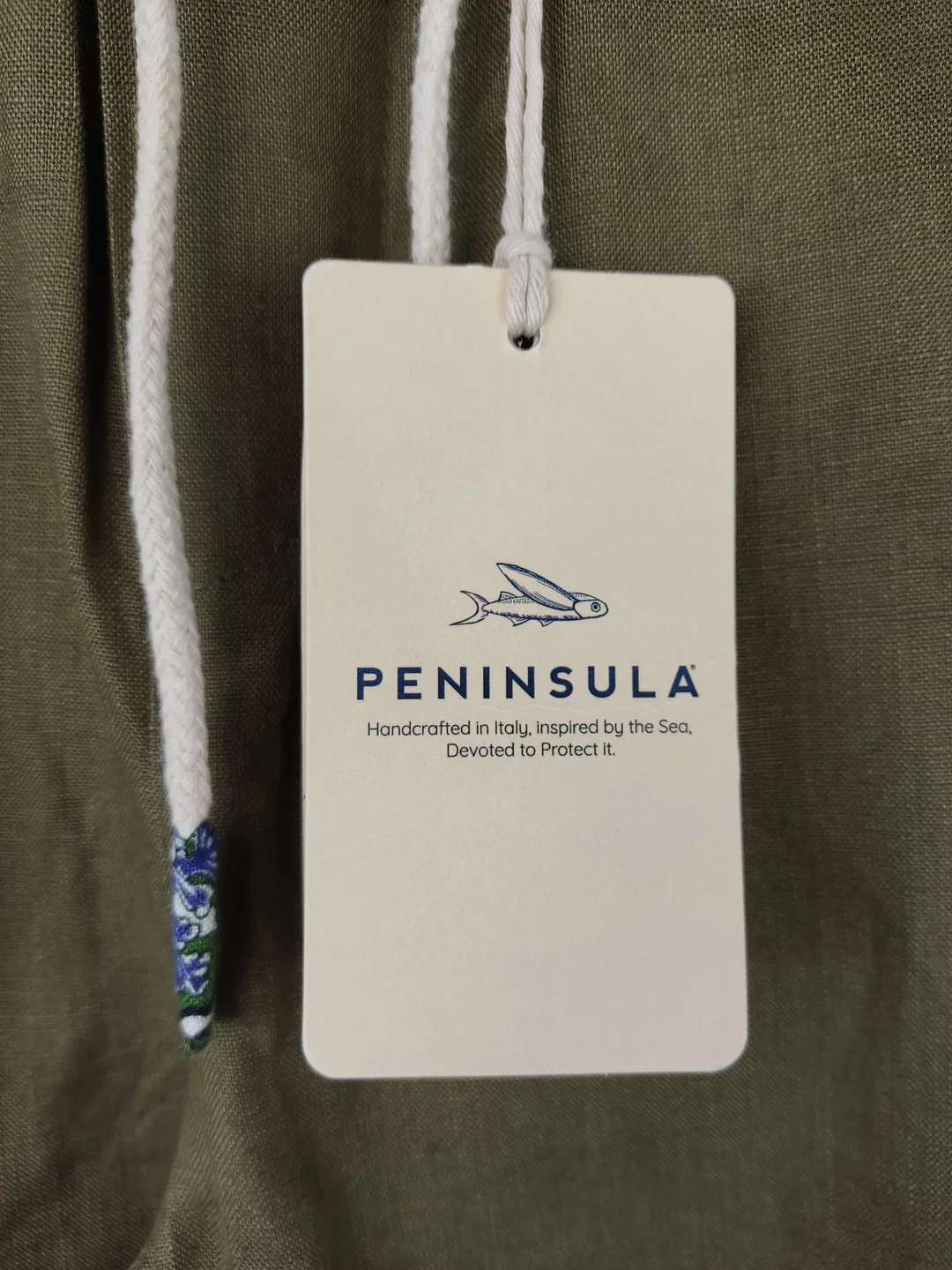 Peninsula Leinenhose khaki - 40 / M – Bild 3