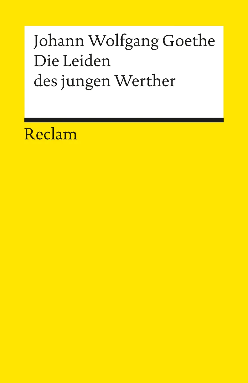 Die Leiden des jungen Werther. Textausgabe mit Nachwort - Johann Wolfgang Goethe - Bild 1