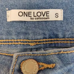One Love by Colloseum Kurze Damen Jeans blau -  Gr. S - Bild 3