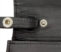 Krokodilleder Damen Vintagetasche und Brieftasche schwarz - Bild 8