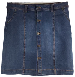 Damenrock C&A Jeansblau Größe 36 | Retro-Charme