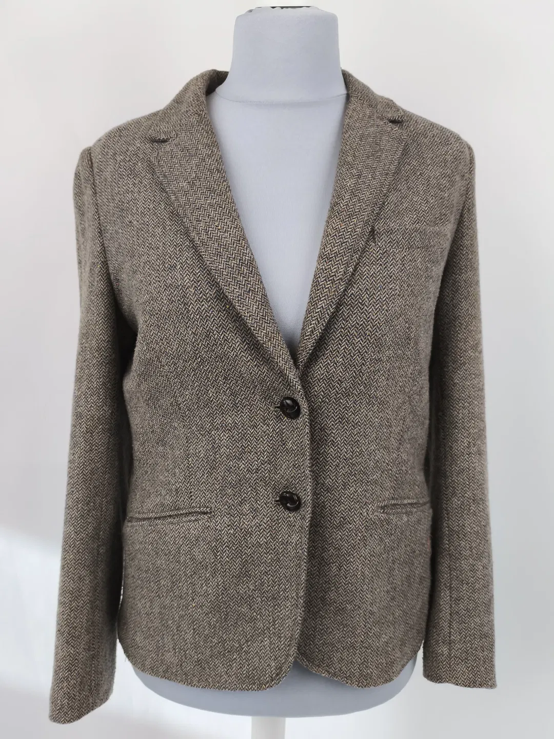 Tweedjacke, Tweedblazer, H&M, Gr. 42, Country Style - Bild 4